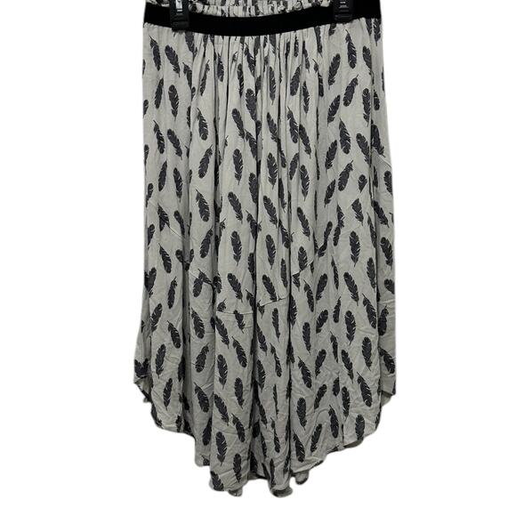 H&M Skirt Womens Size 6 Leaf Print Boho Bohemian Earthy - Picture 1 of 7